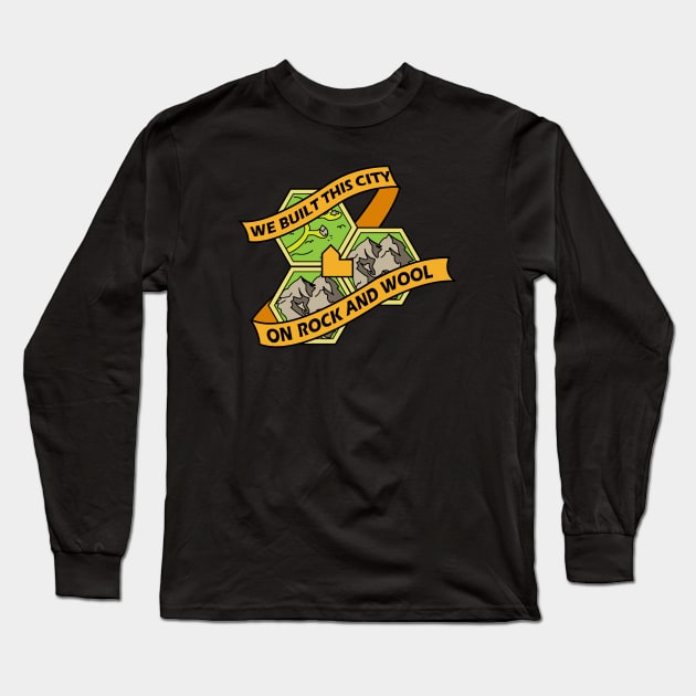 We built this city... Long Sleeve T-Shirt by Radioactive Skeletons